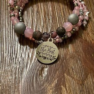 Handmade purple and pink you are the best mommy